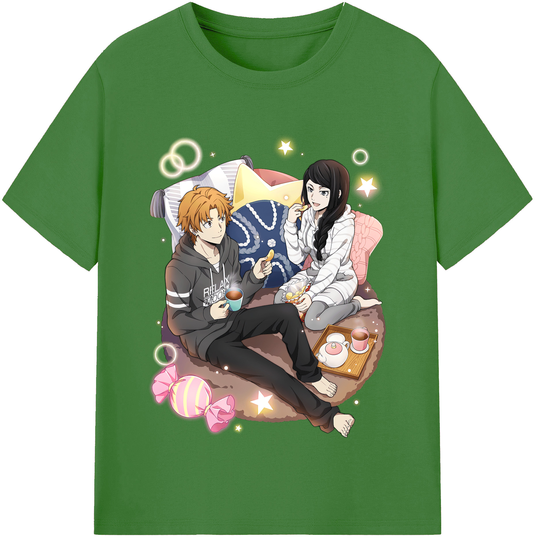 （画像用） 文豪ストレイドッグス Bungo Stray Dogs レディースカジュアルプリントTシャツ（綿100％）